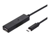 VALUE USB 2.0 Verlängerungskabel mit Repeater A-C schwarz 20.0 m