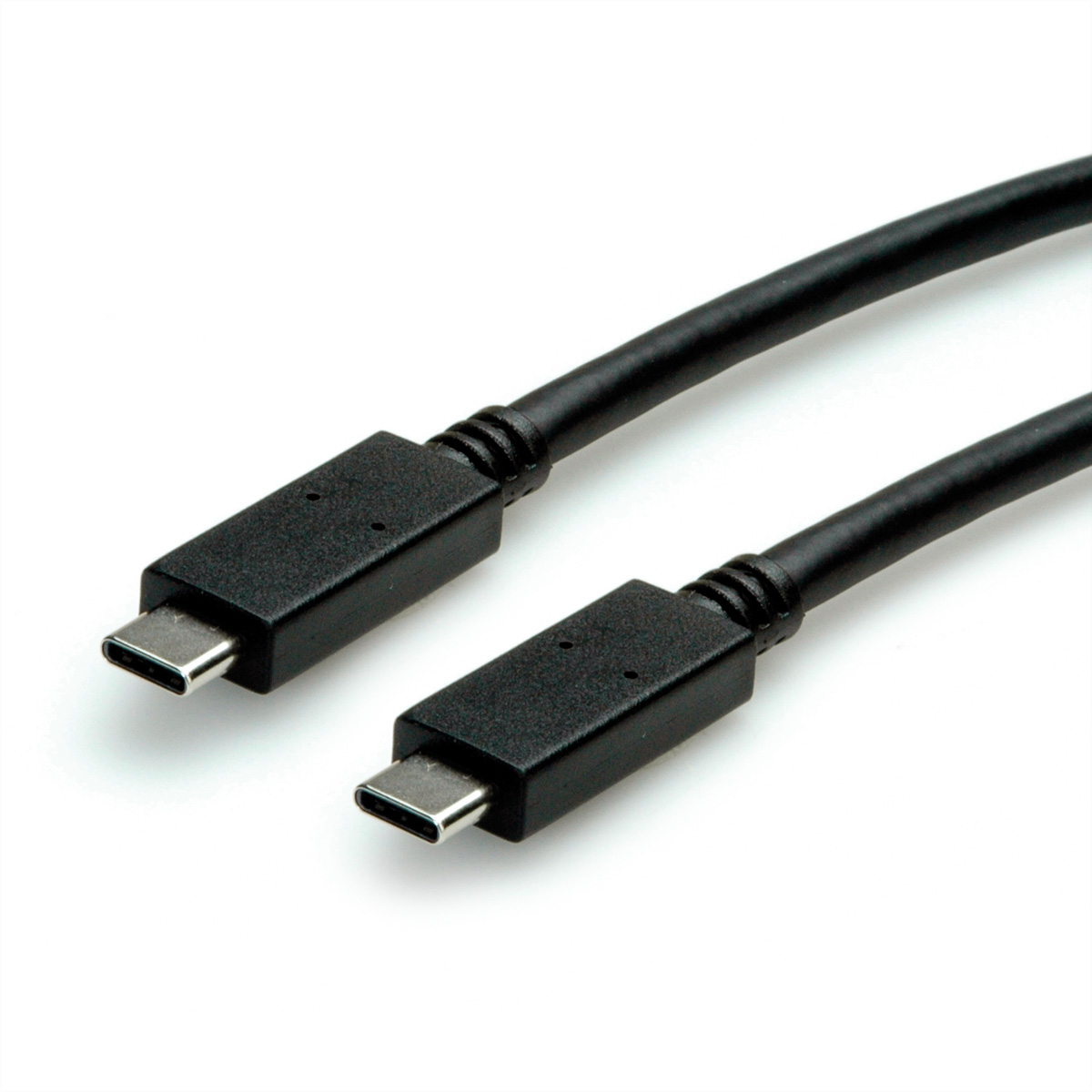 ROLINE USB 3.2 Gen 2 Kabel C-C ST/ST 10Gbit/s Emark 100W schwarz 0.5 m