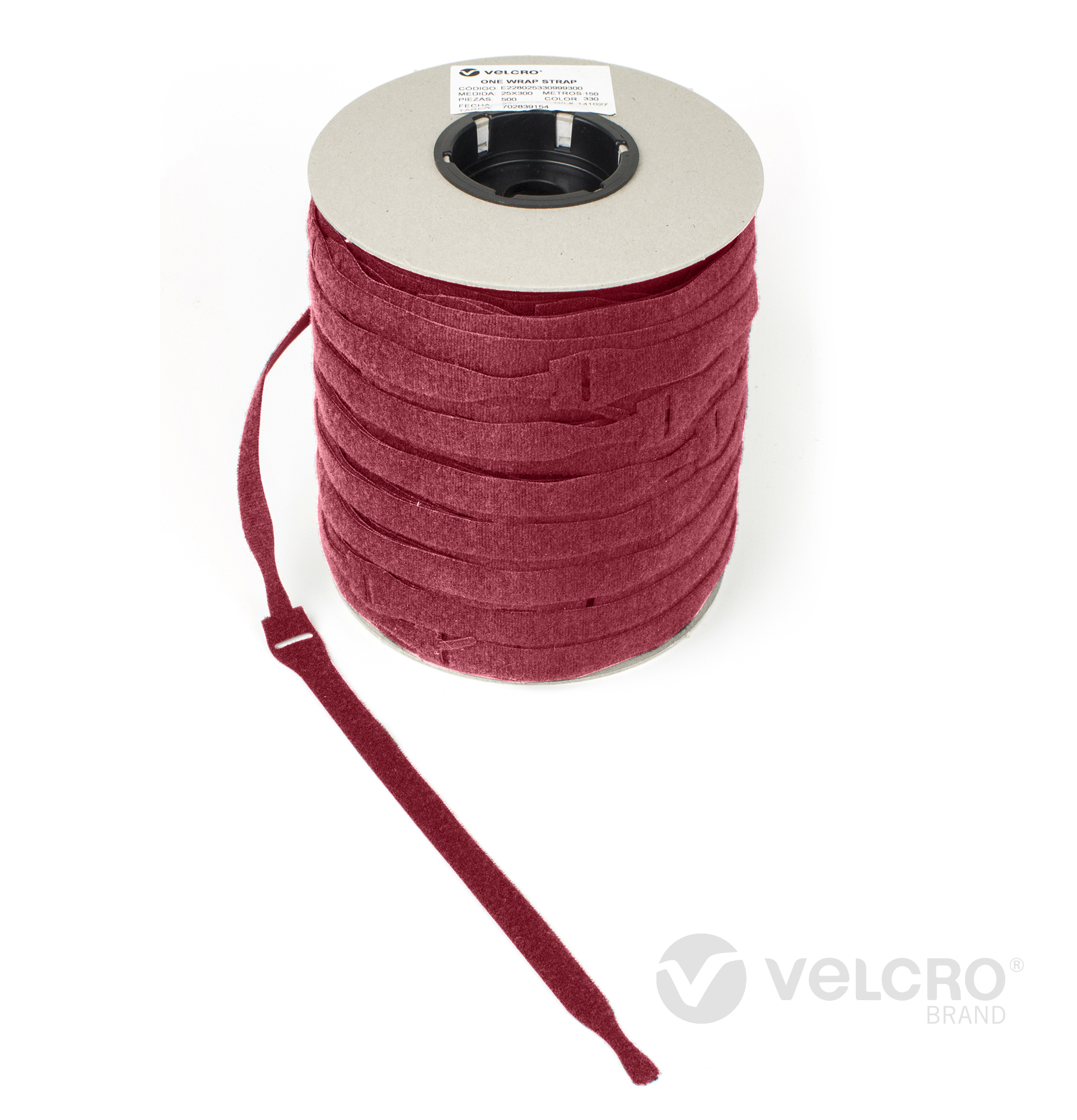 VELCRO One Wrap Kabelbinder, 20x230mm, 750 Stück, Rot