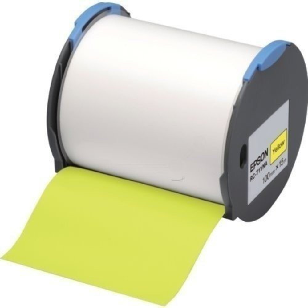 epson rc-t1yna - selbstklebendes polyolefin-plastikband - gelb - rolle (10 cm x 15 m) 1 rolle(n) - für labelworks pro100