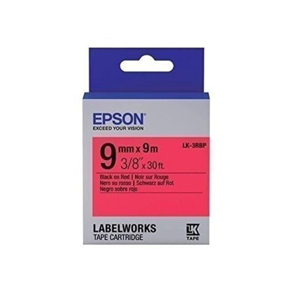 EPSON TAPE - LK3RBP PASTEL BLK/ - Hochwertiges Druckerband für einen farbenfrohen Druck