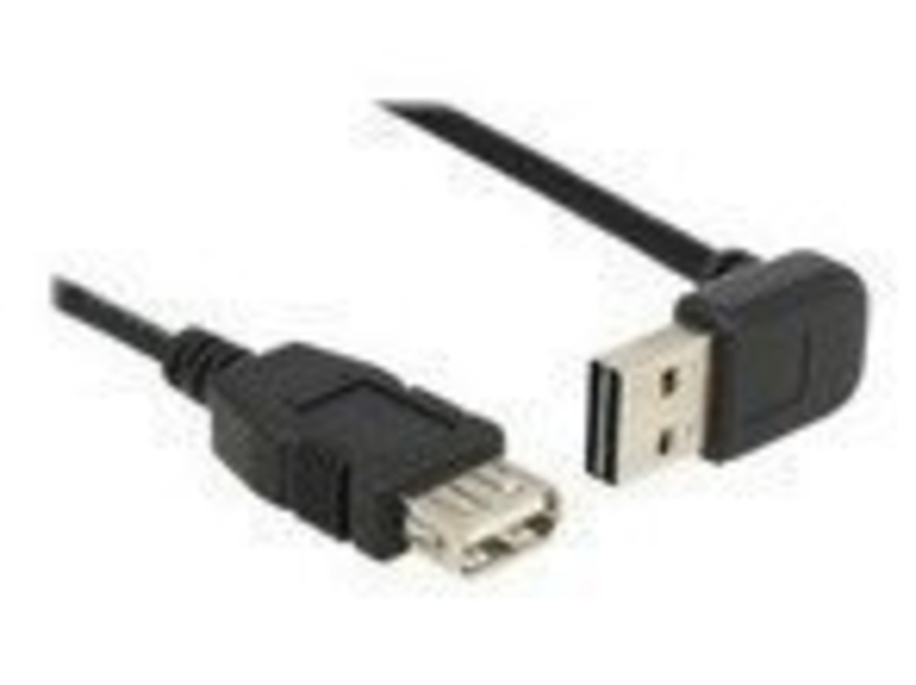 DELOCK Kabel EASY USB 2.0-A obenunten gewinkelt Stecker > USB 2.0-A Buchse 1 m - Hohe Qualität und Kompatibilität
