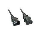 Lindy IEC-Netzverlängerung 2m | C14 auf C13 | Hochwertiges Kabel für optimalen Netzwerkanschluss