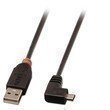 Lindy USB 2.0 Typ A/Micro-B 90° 2m Mini-B Stecker rechts