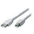EQUIP USB 2.0 Kabel A->B 180cm S/S silbertransparent