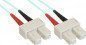 InLine® LWL Duplex Kabel SC/SC 50/125µm OM3 1m - Hochwertiges, optisches Netzwerkkabel für höchste Übertragungsgeschwindigkeit
