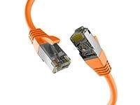 EFB Netzwerkkabel CAT8.1 S/FTP PIMF 40GB Ethernet Kupfer 10m orange