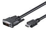 Mcab HDMI auf DVI-D Kabel SCHWARZ 3,0M