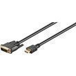 Mcab Hochgeschwindigkeits-HDMI / DVI-D Kabel SCHWARZ 2.0M