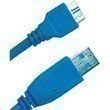  JOUJYE USB 3.0 Kabel Stecker A / Stecker Micro B 0.5m Super Speed doppelte Abschirmung blau