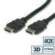 VALUE HDMI Ultra HD Kabel mit Ethernet ST/ST schwarz 1.0 m