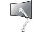NewStar PLUS Schreibtischhalterung für gebogene/ flache Monitore bis 49 Zoll in Weiß